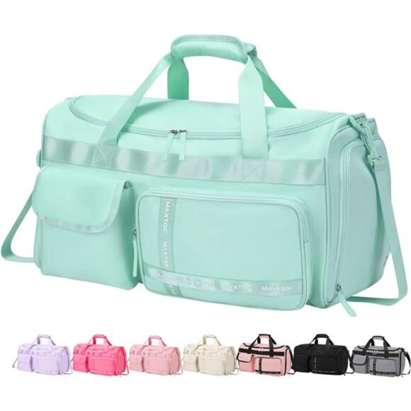 Gym Bag Travel Duffle Bag Large Capacity Carry On Weekender Bag Men Women Tote - Picture 1 of 7